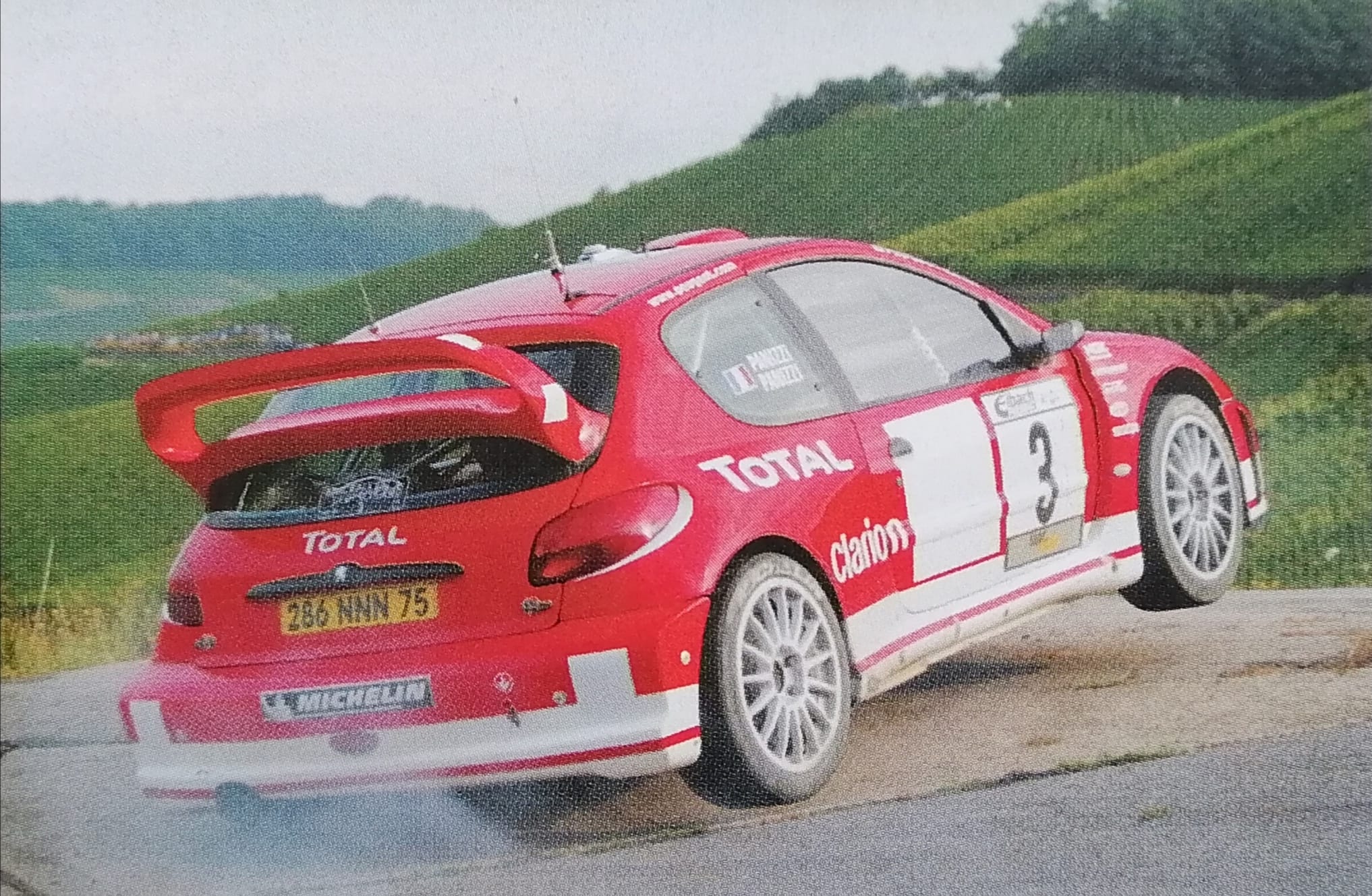 Tour de Corse Rallye 2001 G.Panizzi / H.Panizzi Peugeot 206 WRC 