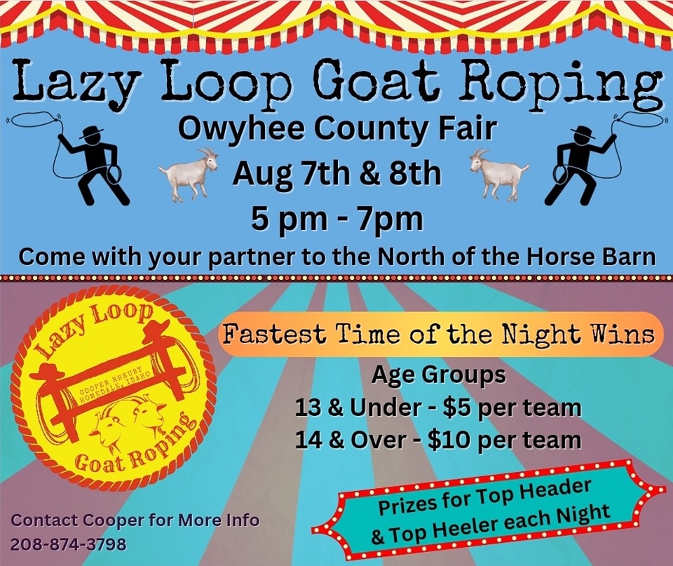 Lazy Loop Goat Roping | Homedale ID