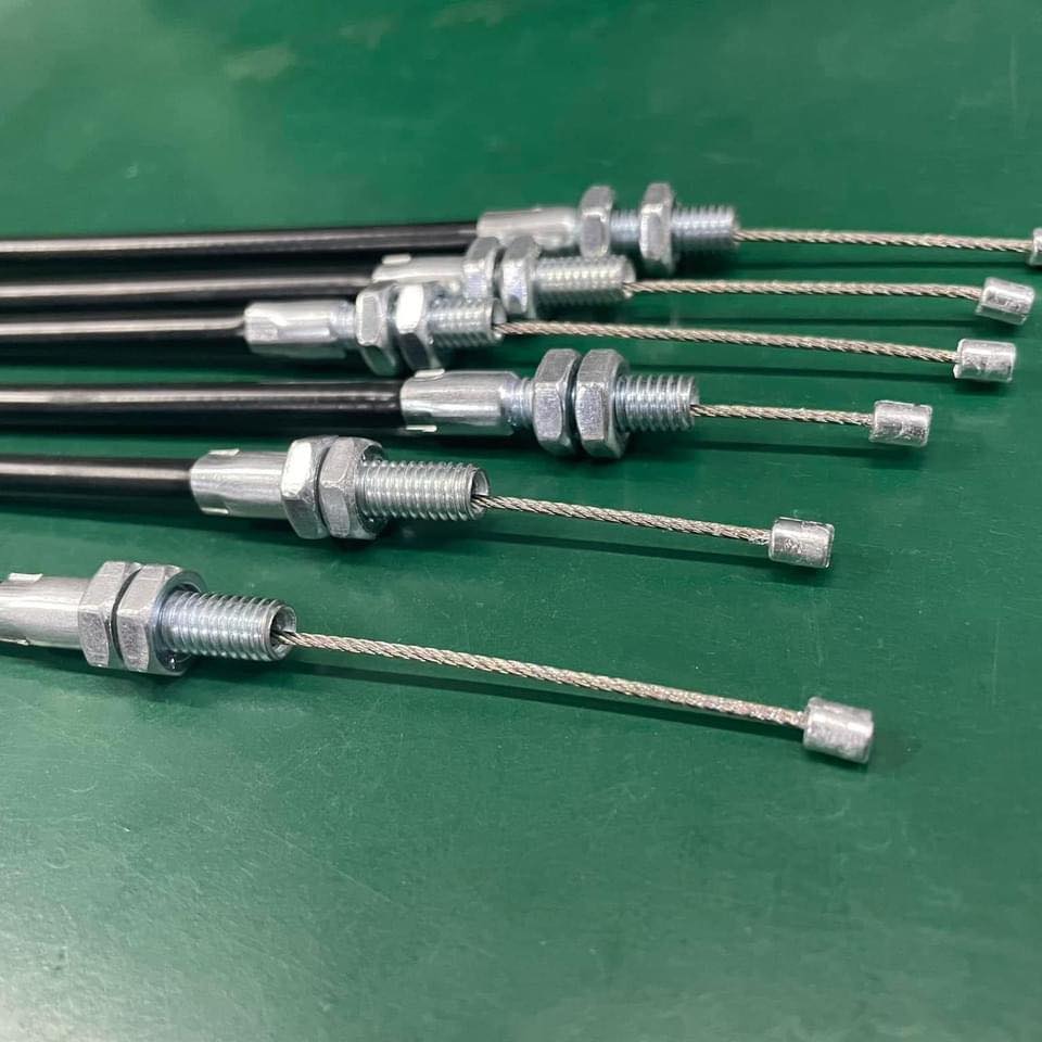 Brake line, wire rope pressing
