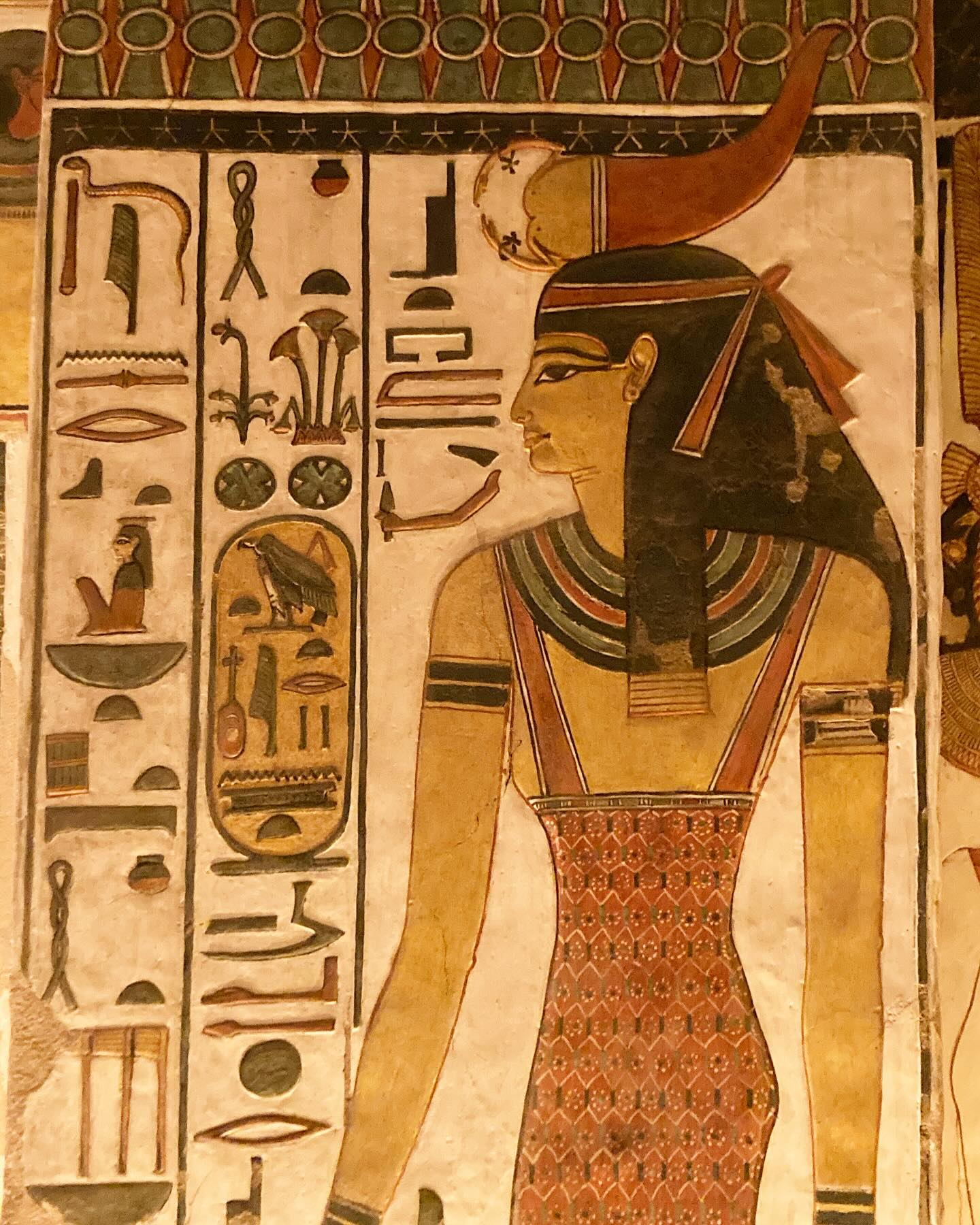 Kemet - This scene from the vestibule of the tomb of Nefertari (QV66 ...