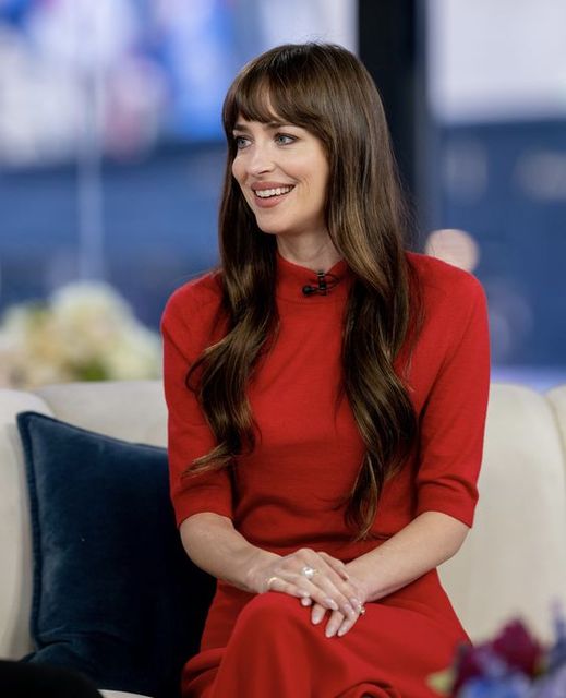 50 shades of grey red dress Dakota Johnson on making Fifty lemon dress