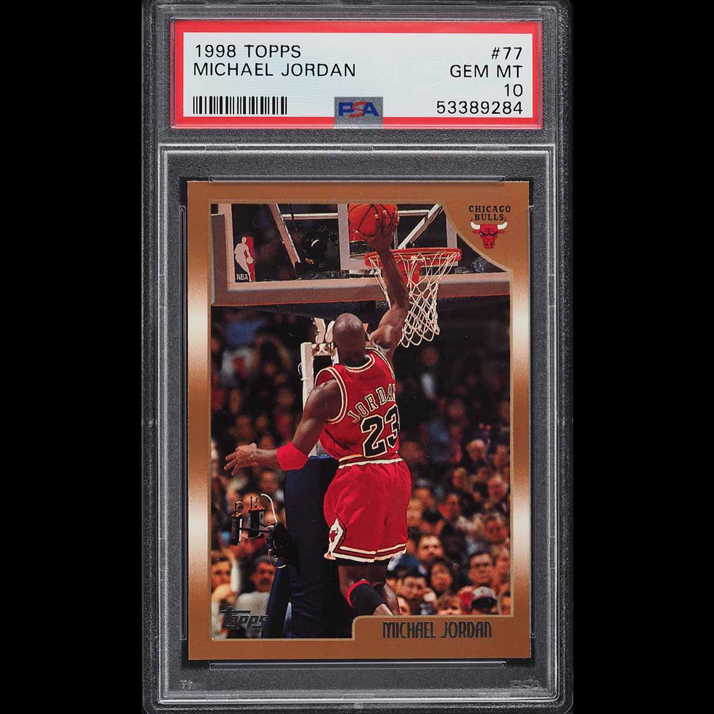 Is 1998 SPx FINITE Michael Jordan card trimmed?