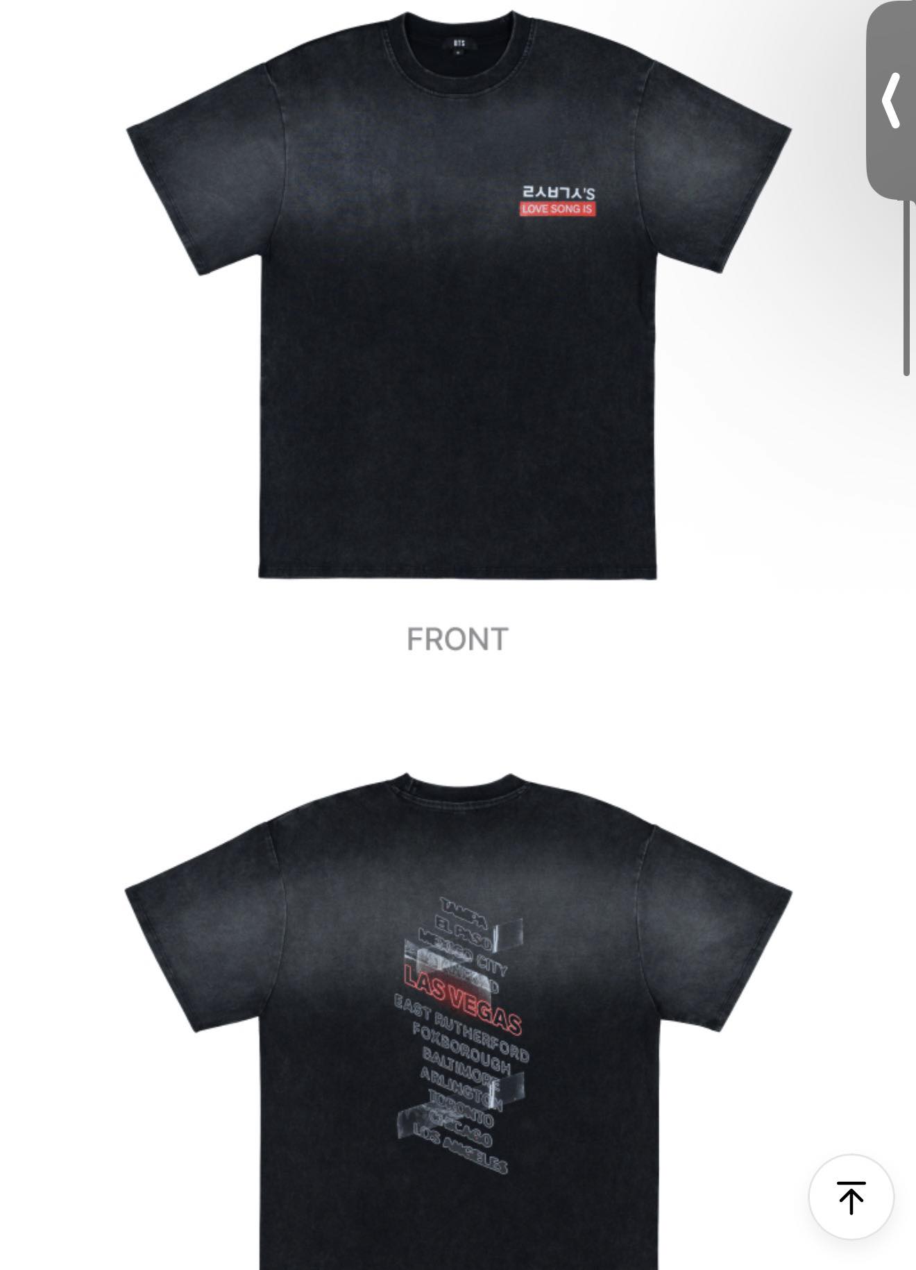 BTS tour t-shirt for sale in Las Vegas, NV