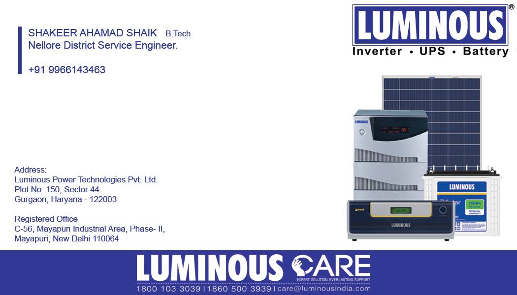 Luminous Service Centre - Nellore