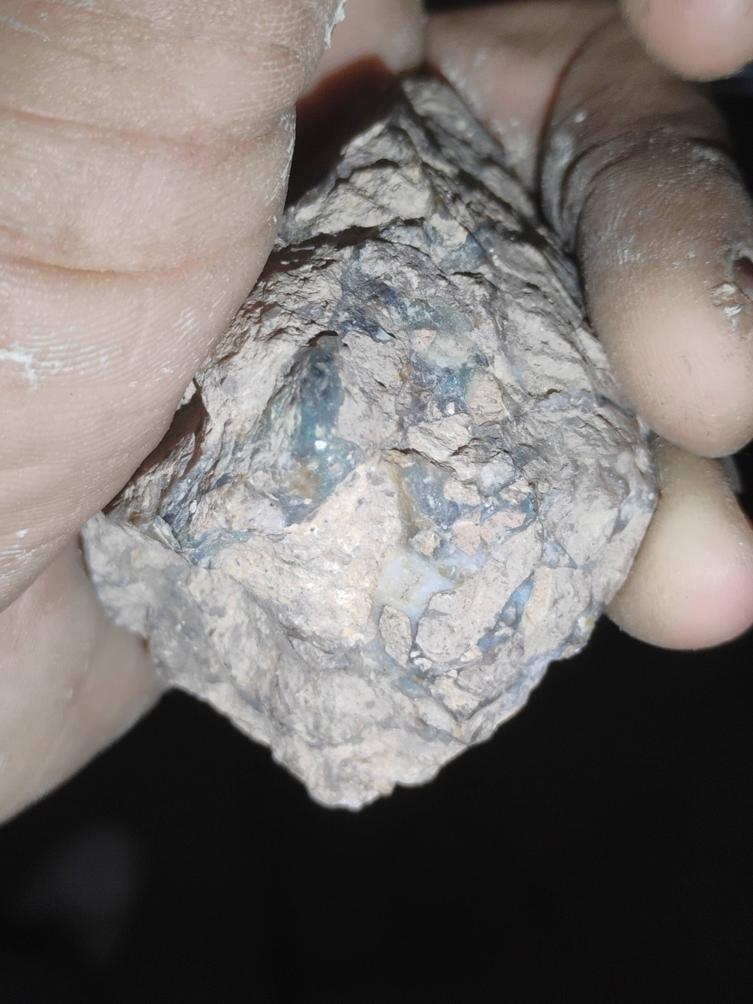 Needles blue agate from Blue Danube mine | Lake Havasu City, AZ