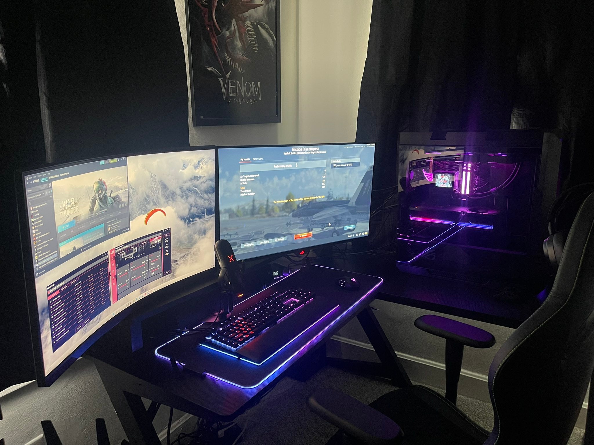 Asus rog gaming pc setup with rtx 5090 oc gpu