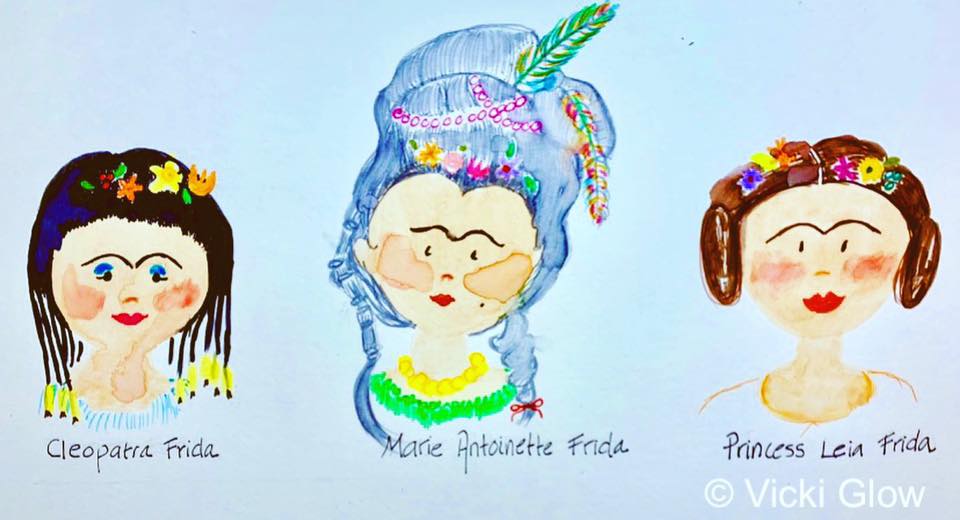 Vicki Glow Art - Happy Frida! “Hairstyles Through the...