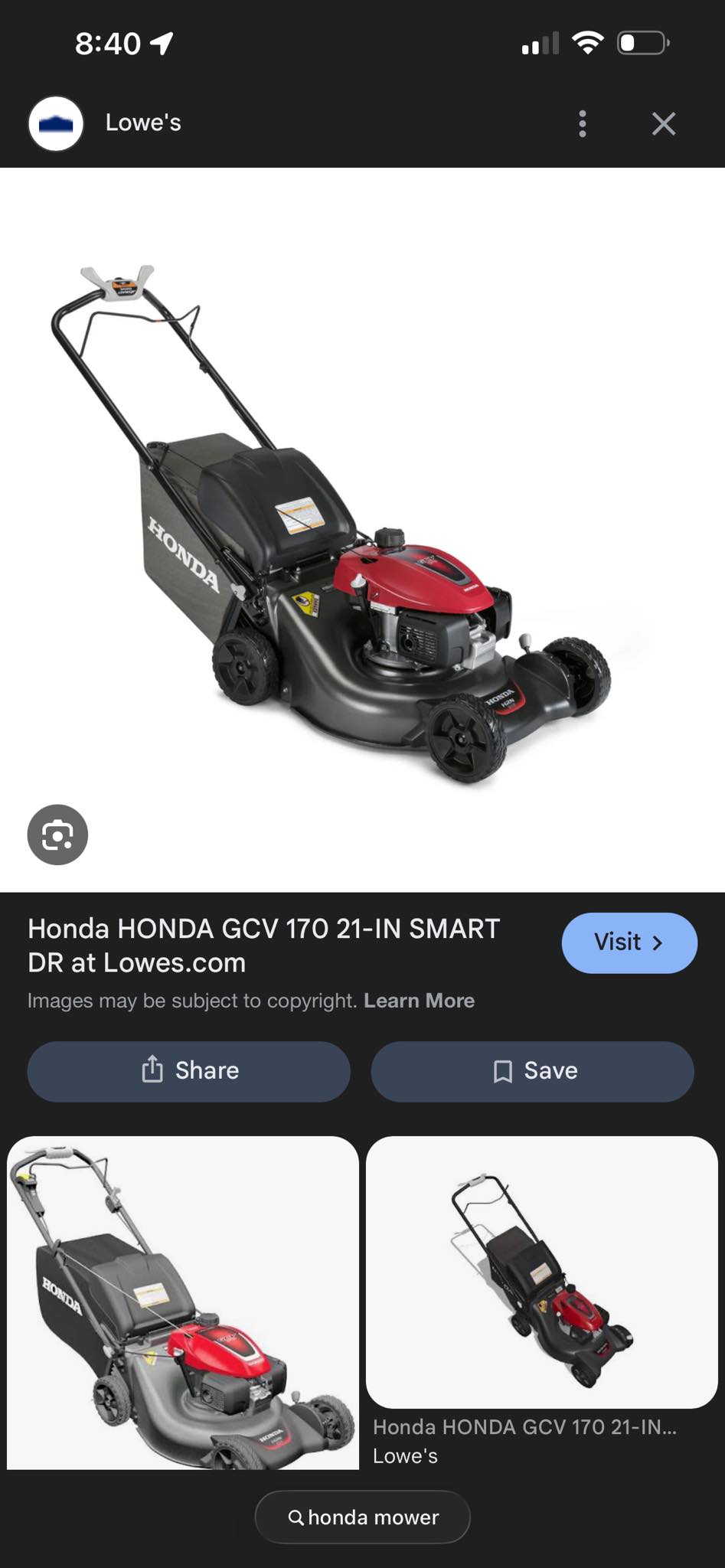 klowes honda mower ISO similar to this Language:Korean