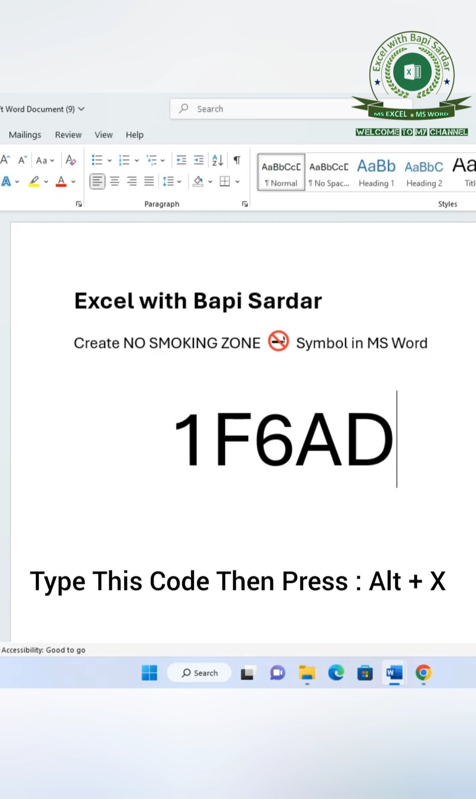 Bapi - 🚭 Create No Smoking Zone Emoji using Shortcut Keys in Microsoft ...