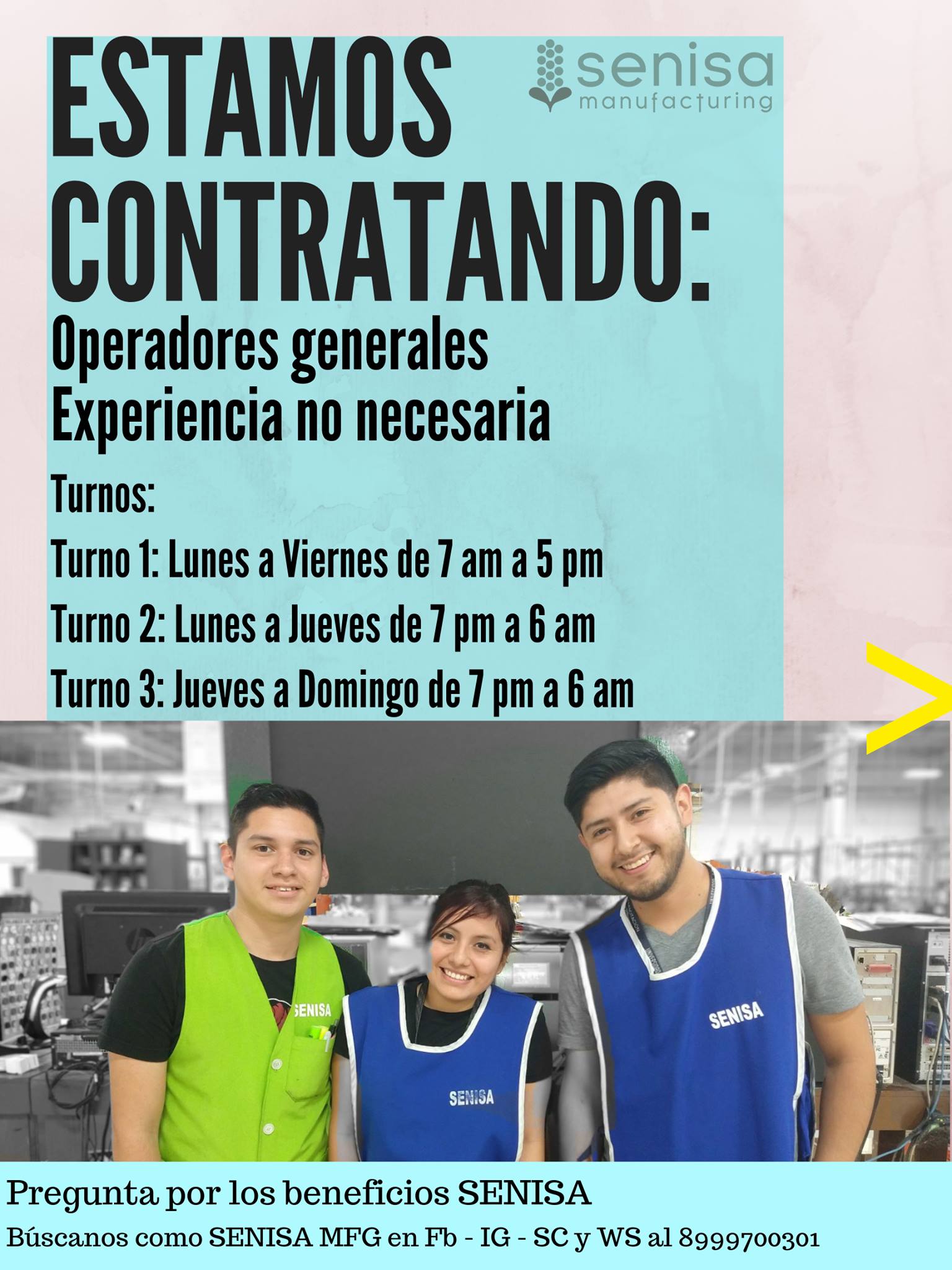 Senisa Mfg - Somos Senisa Manufacturing y estamos... | Facebook