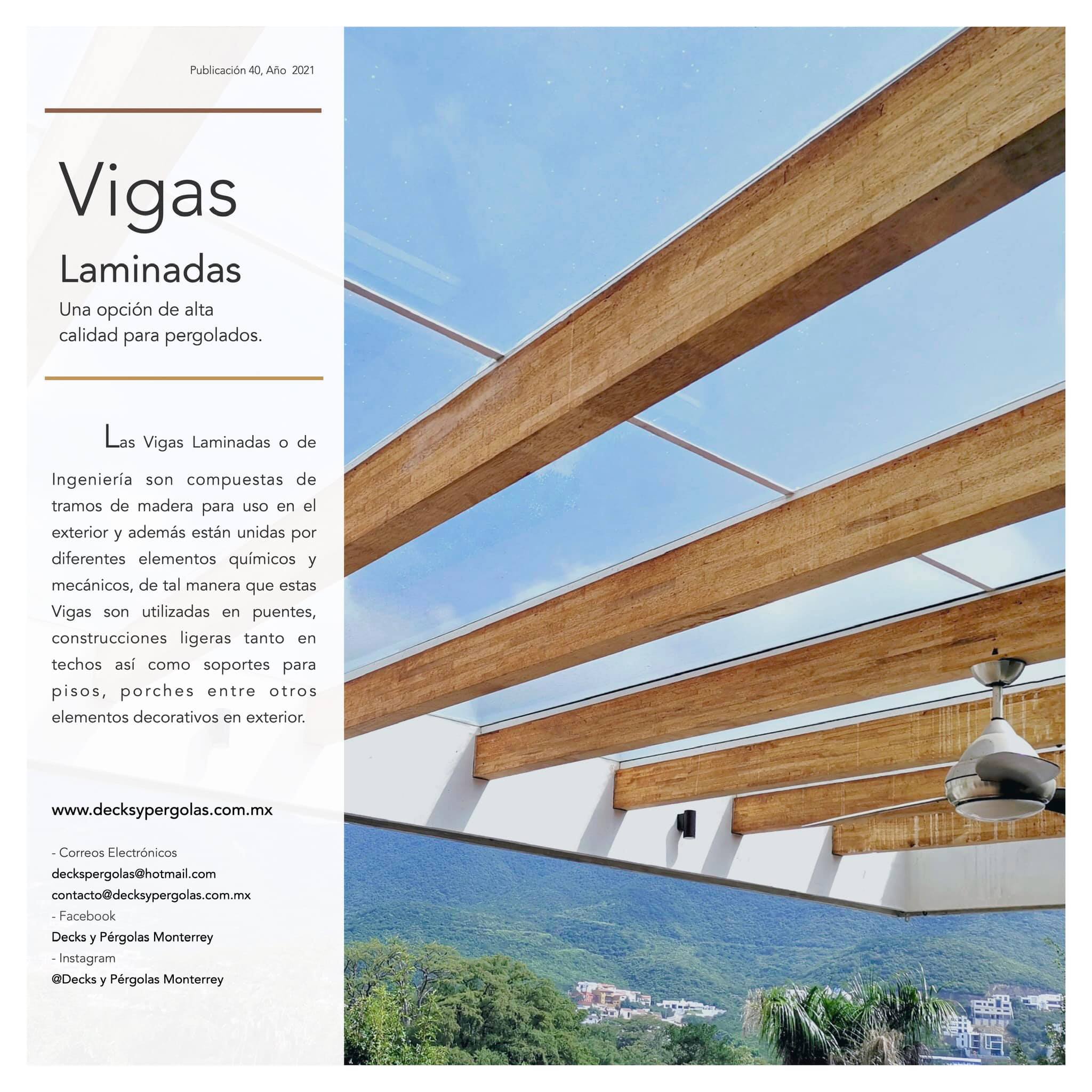 Vigas Laminadas:... - Decks y Pérgolas Monterrey en Saltillo | Facebook