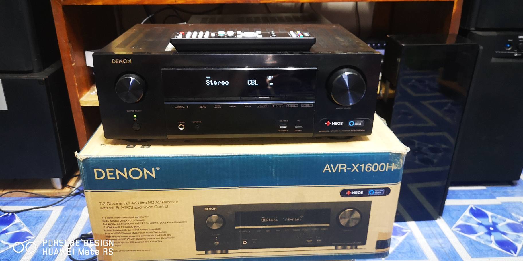 Denon AVR-X1600H 7.2-channel network A/V receiver features