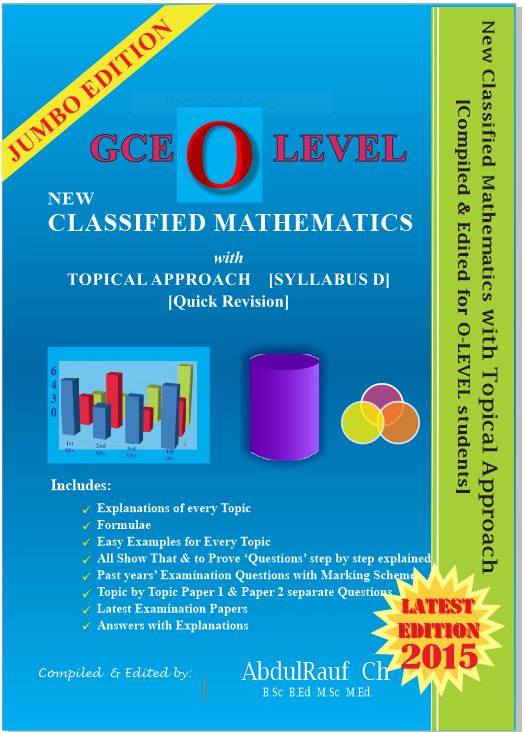 New Classified Mathematics with Topical Approach for O level - Home