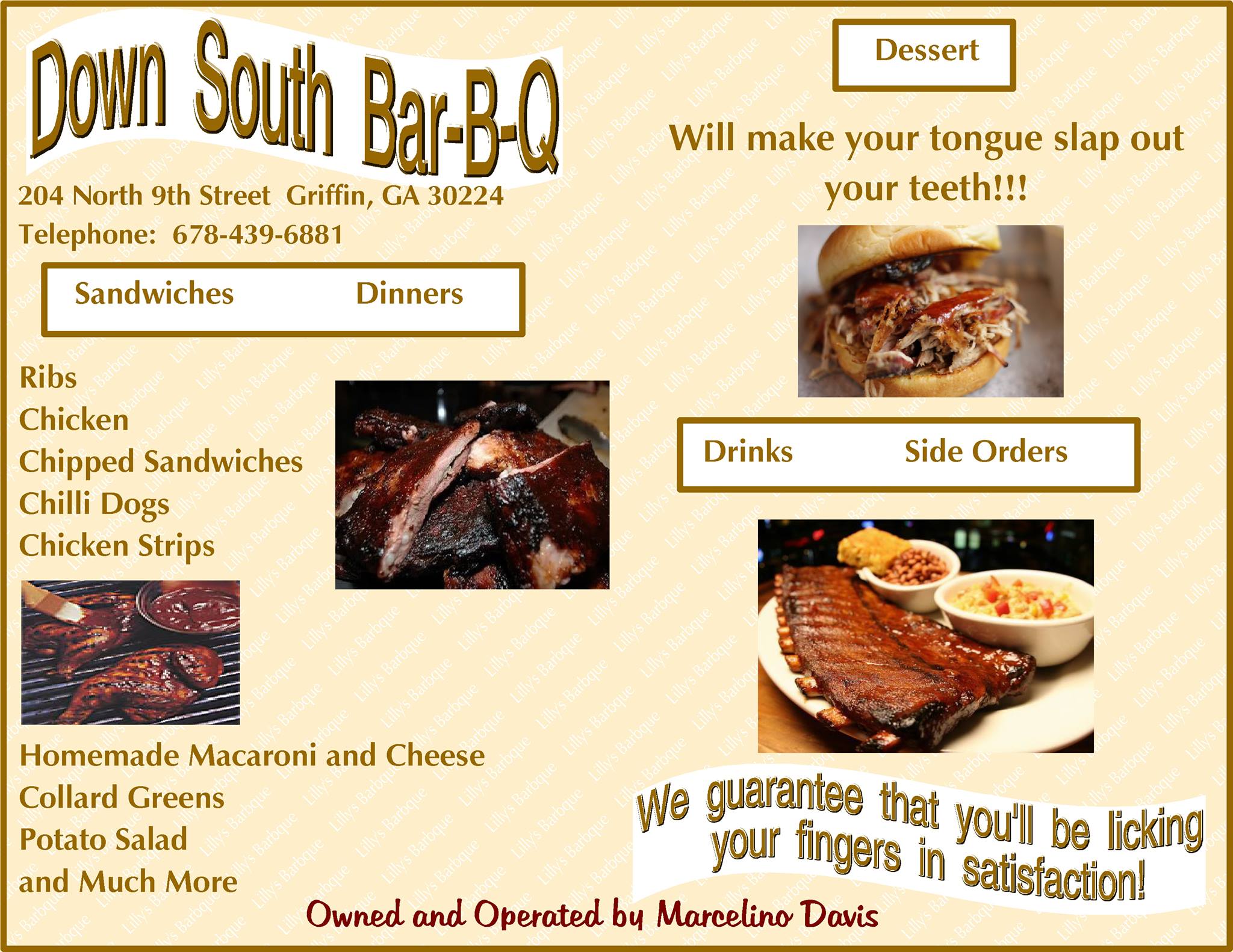 Down South Bar B Q Griffin GA