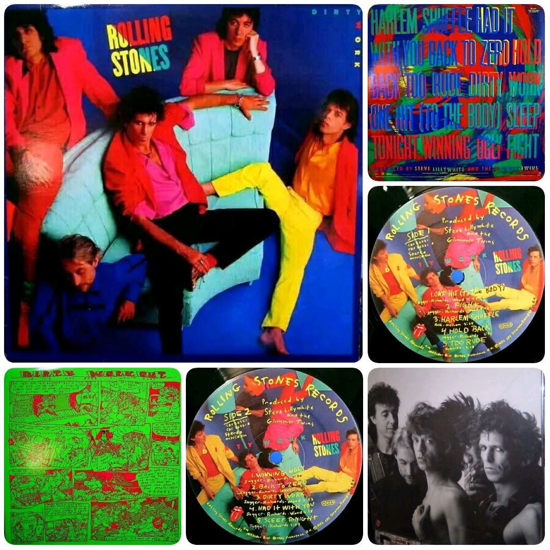 Rolling Stones' Dirty Work album on 180g vinyl
