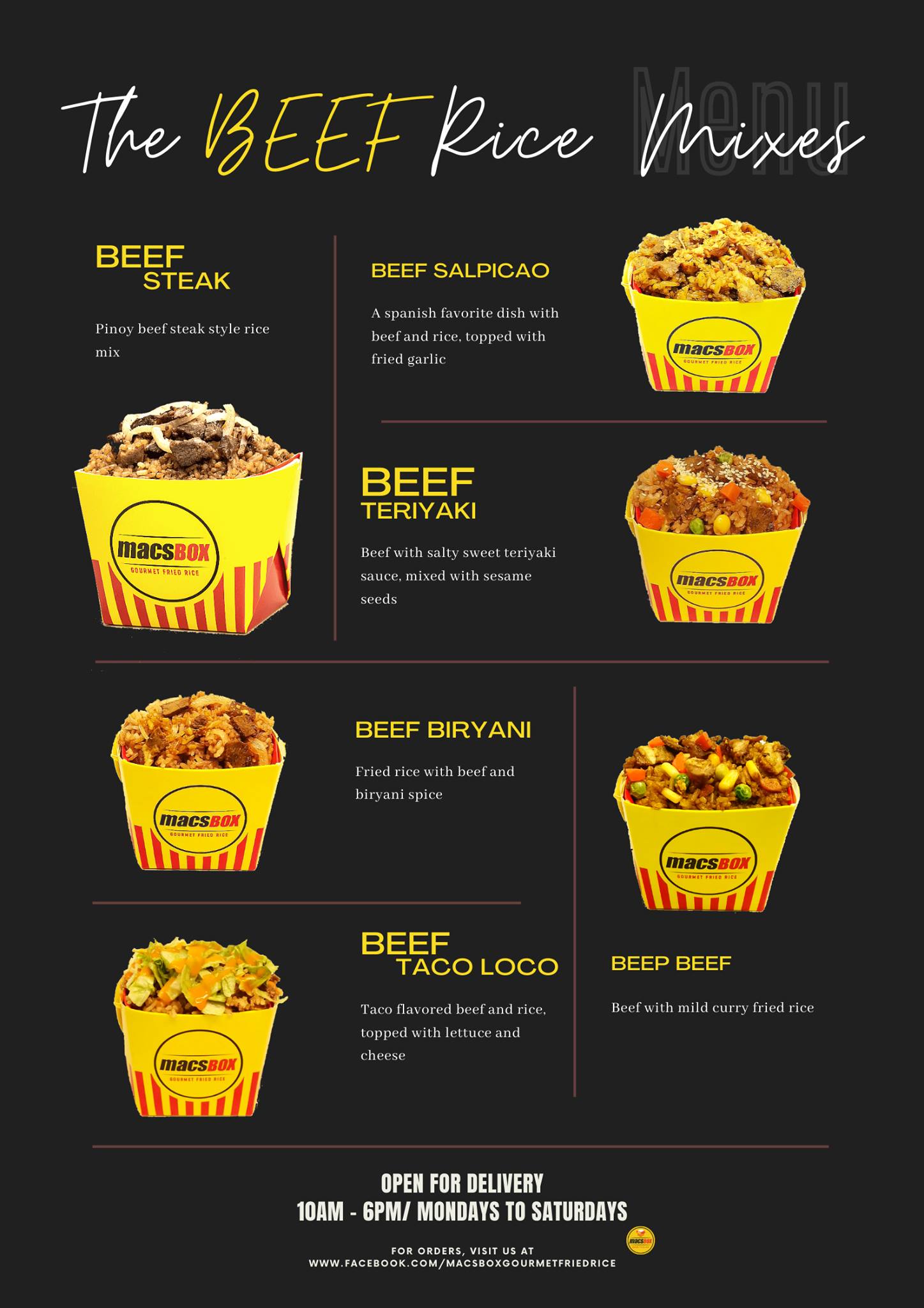 Macsbox - 🐮 Our Beef Rice Mixes 🐮 Tired of the same old beef recipes? 🥱 ...