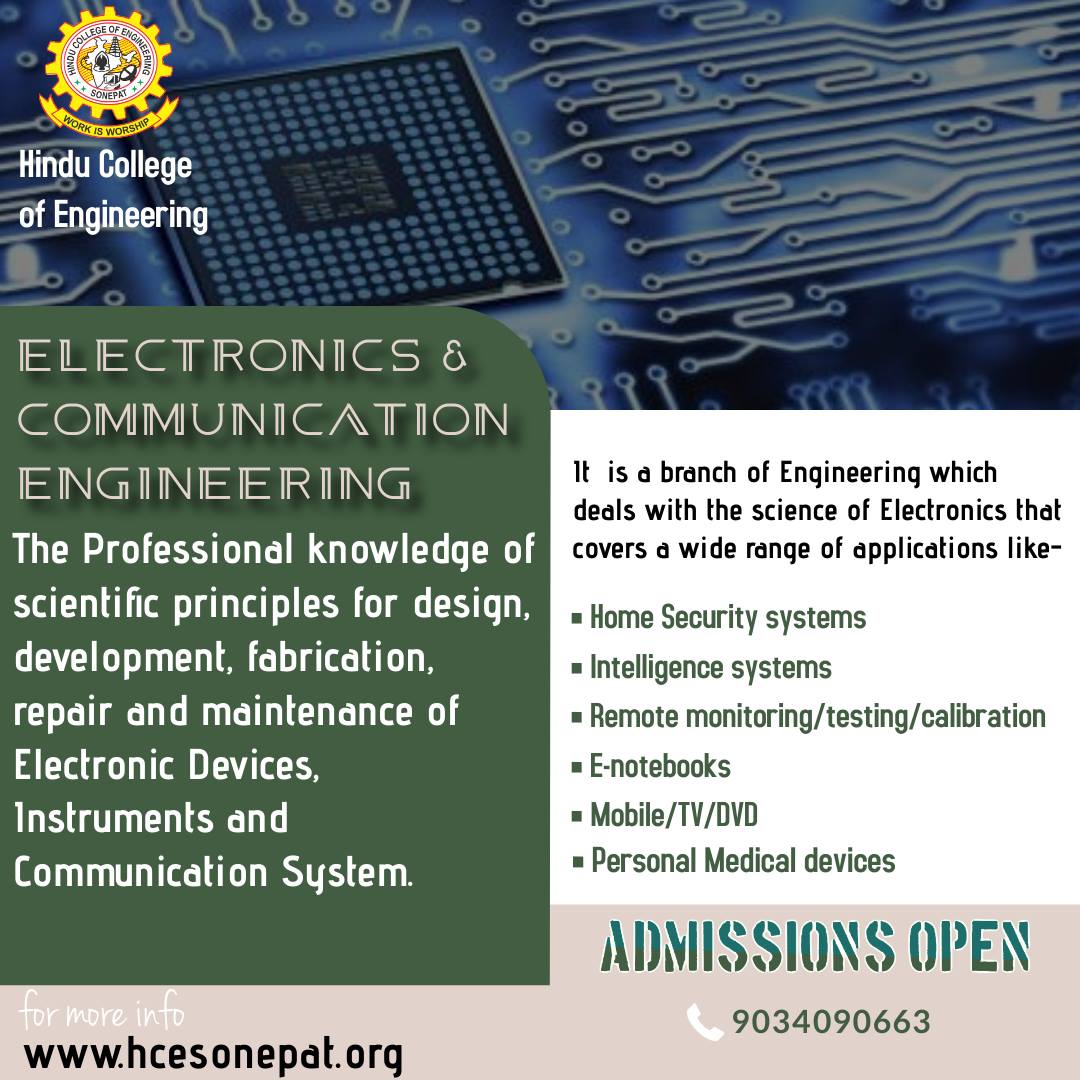 The Department of Electronics and Communication Engineering help ...
