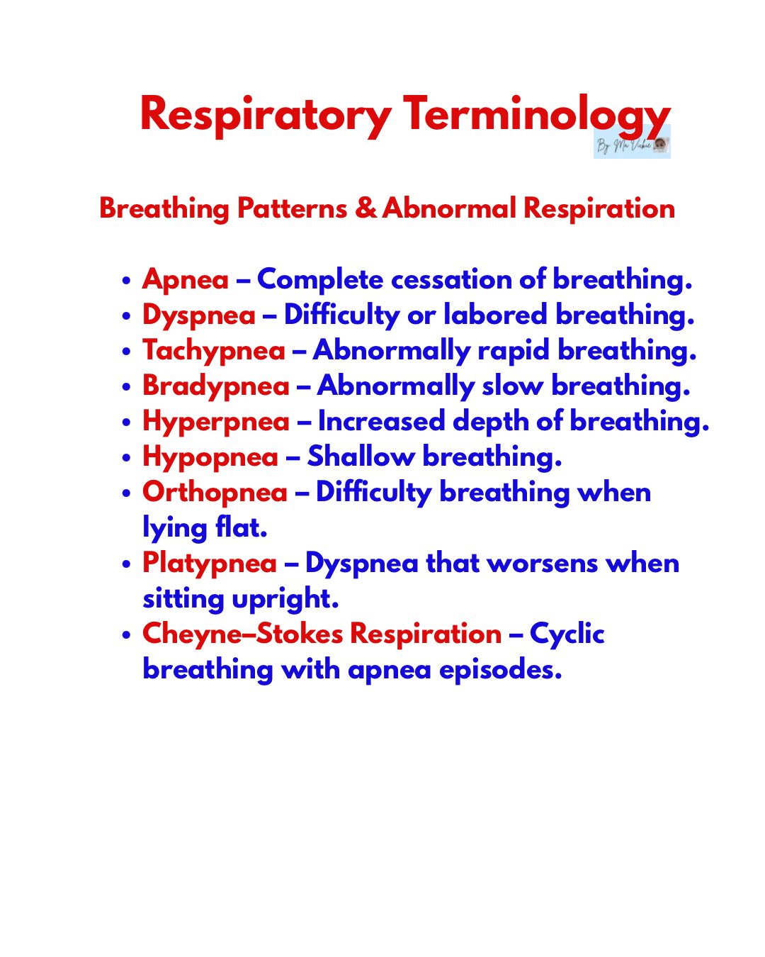 Ma - All About Respiratory Terminology #Healthcare #healtheducation # ...