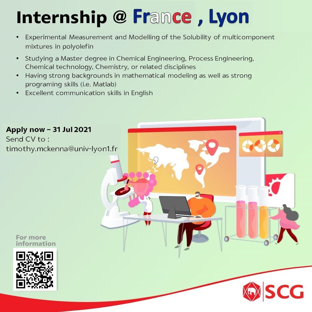 SCG Careers - โครงการฝึกงานที่ประเทศฝรั่งเศส... | Facebook