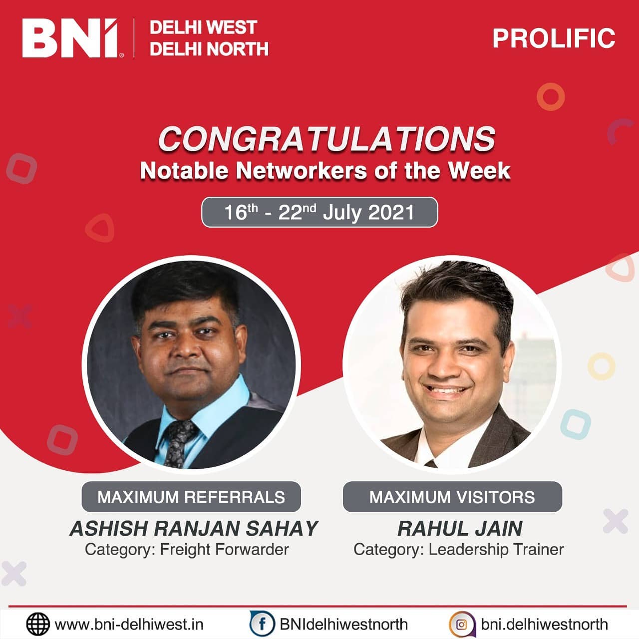 BNI New Delhi - Congratulations to the notable networkers... | Facebook