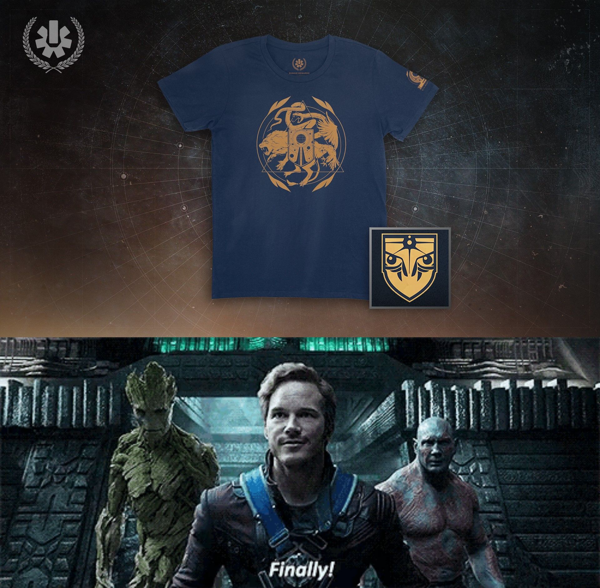 When will new t-shirt rewards be available in Destiny?