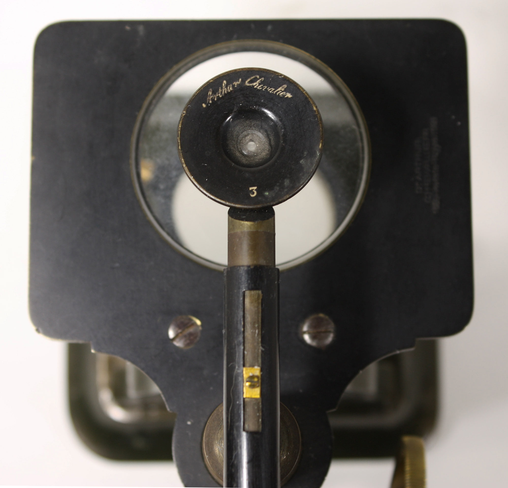 ca. 1875 simple microscope, signed... - History of Microscopy | Facebook