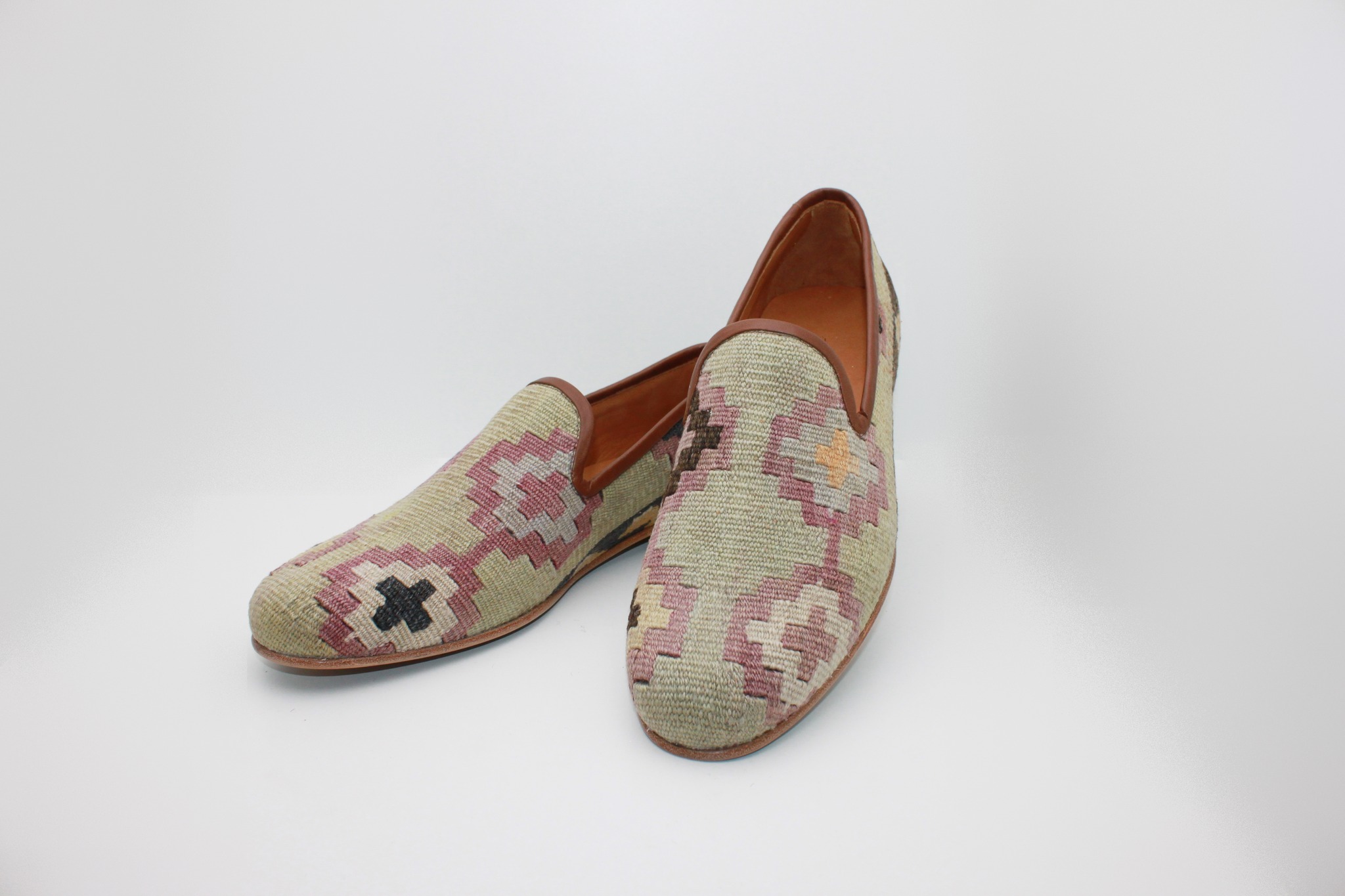 Hand-woven old Turkish rugs... - Luxury leather mens shoes