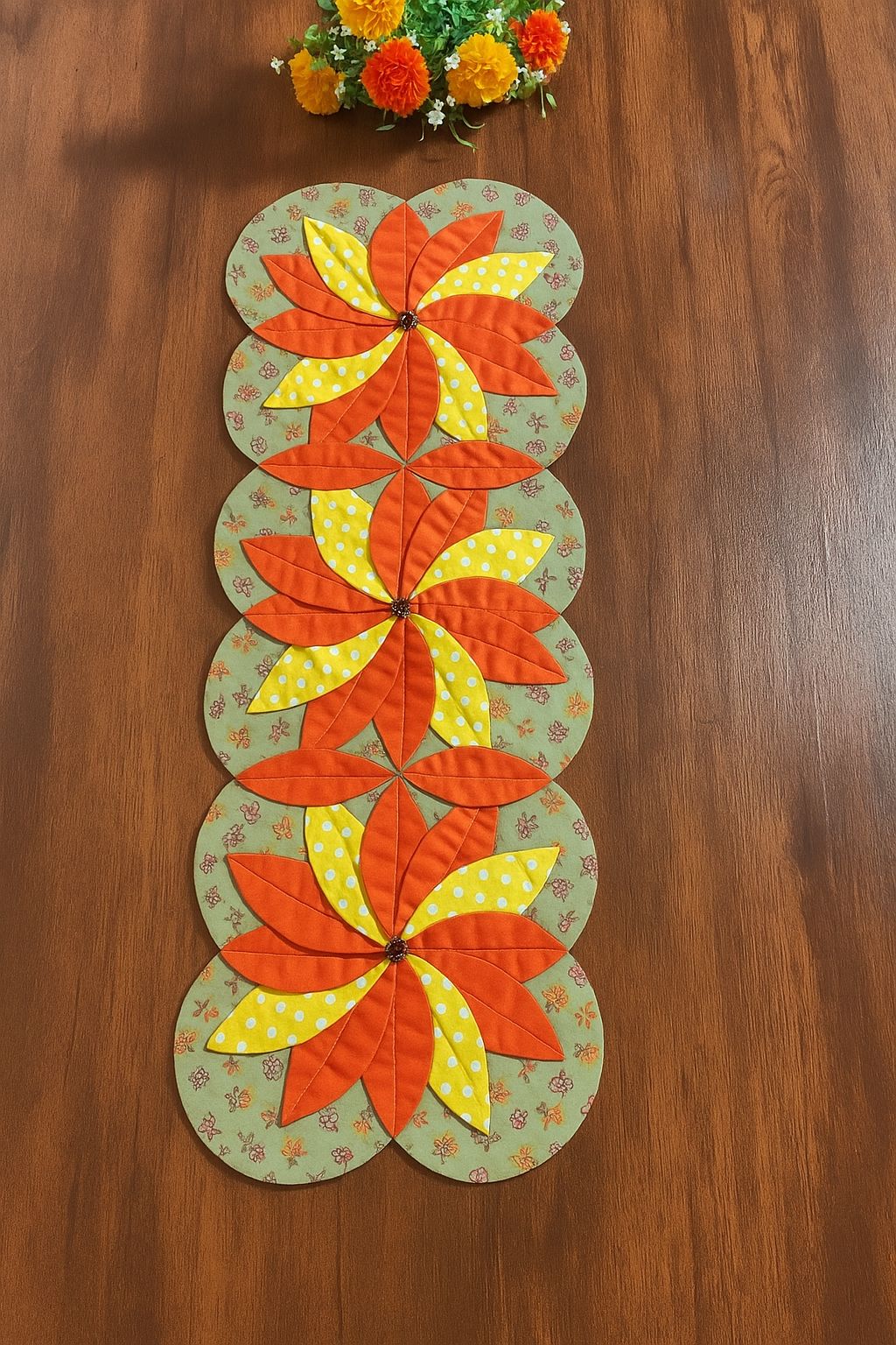 Indah - #fblifestyle Flower Quilted Table Runner ️ | Facebook