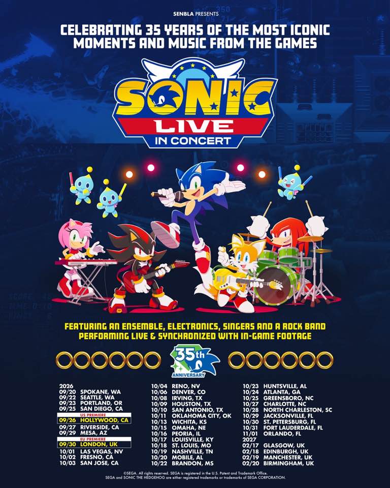 Excited for Sonic Live in Concert? So are we, and we're excited to
