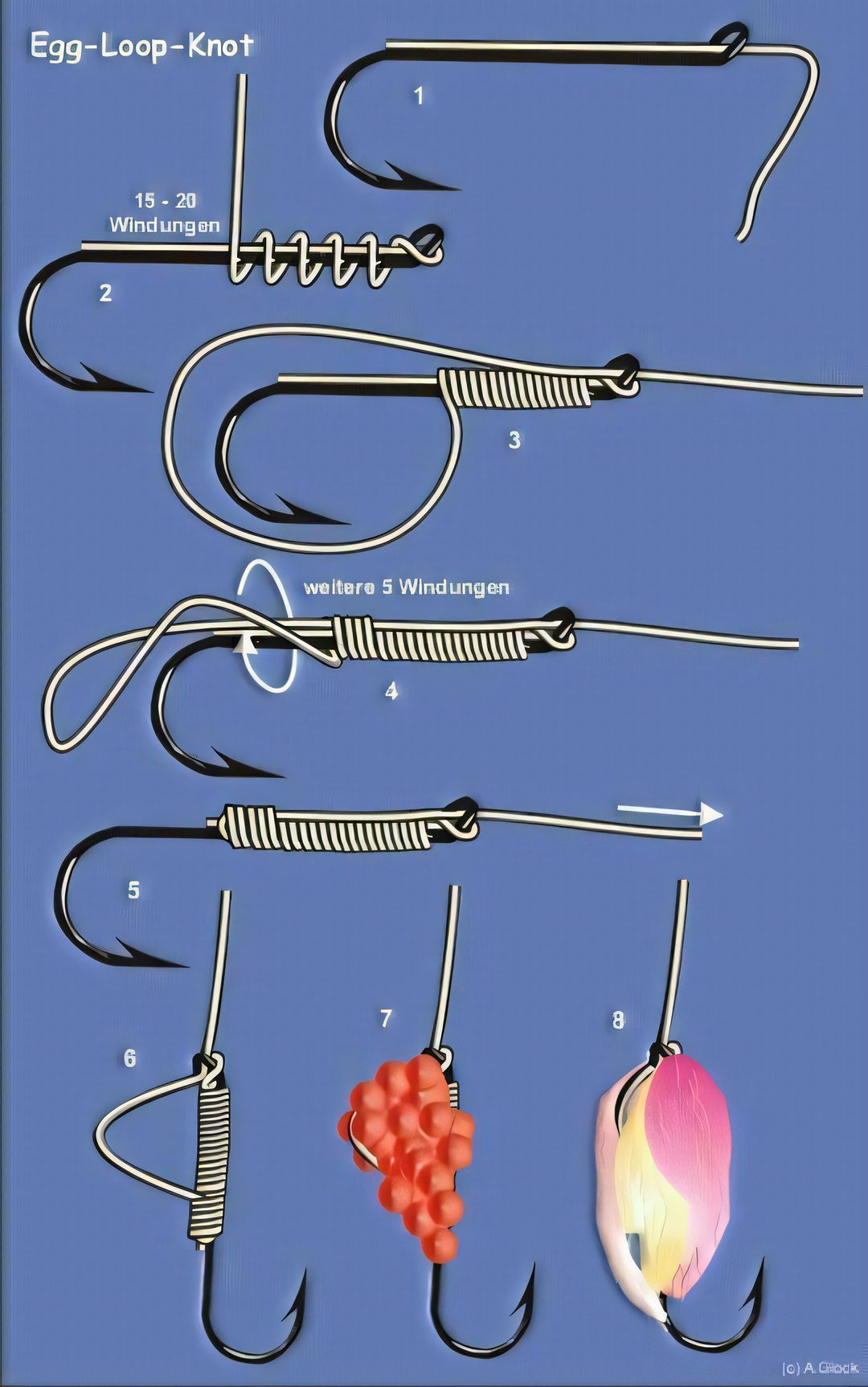 32328 fish hook loop TIEMCO Fishing Knots  The Egg