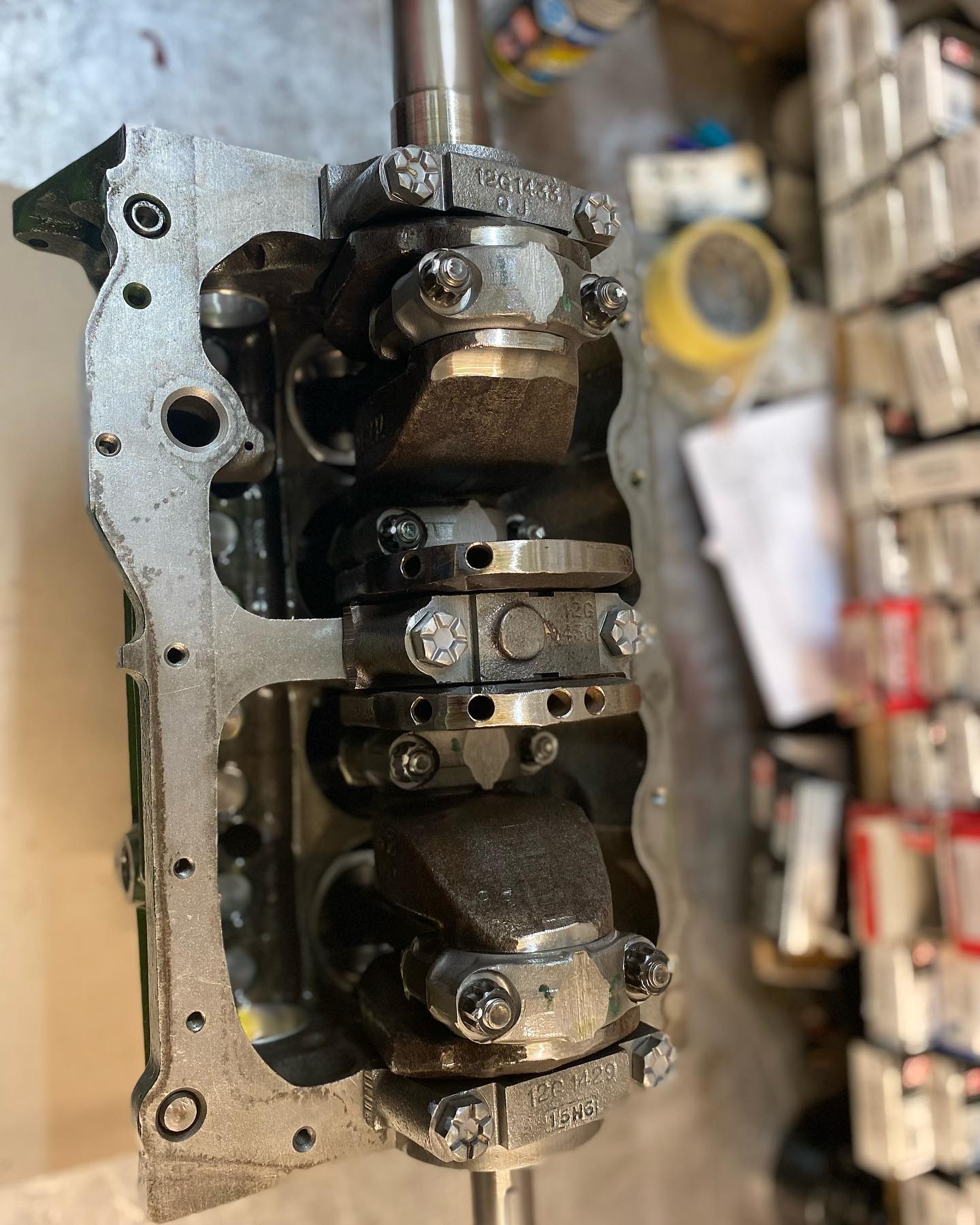 Classic Mini MPI engine being built up... - MCCS Engineering