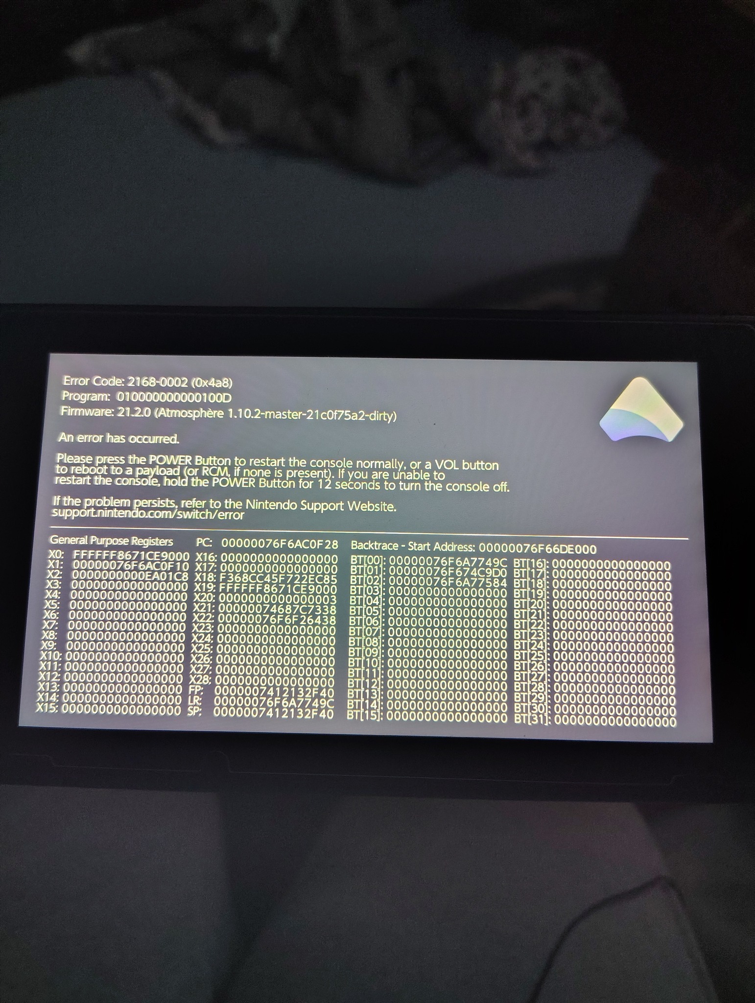 Switch games not loading after update