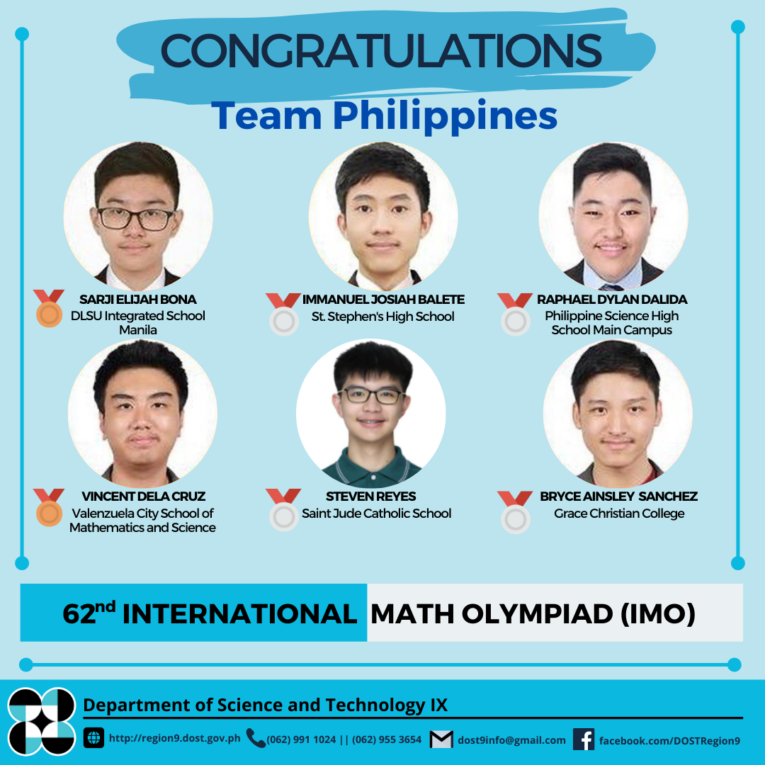 Congratulations to our MATH... - DOST Regional Office No. IX | Facebook