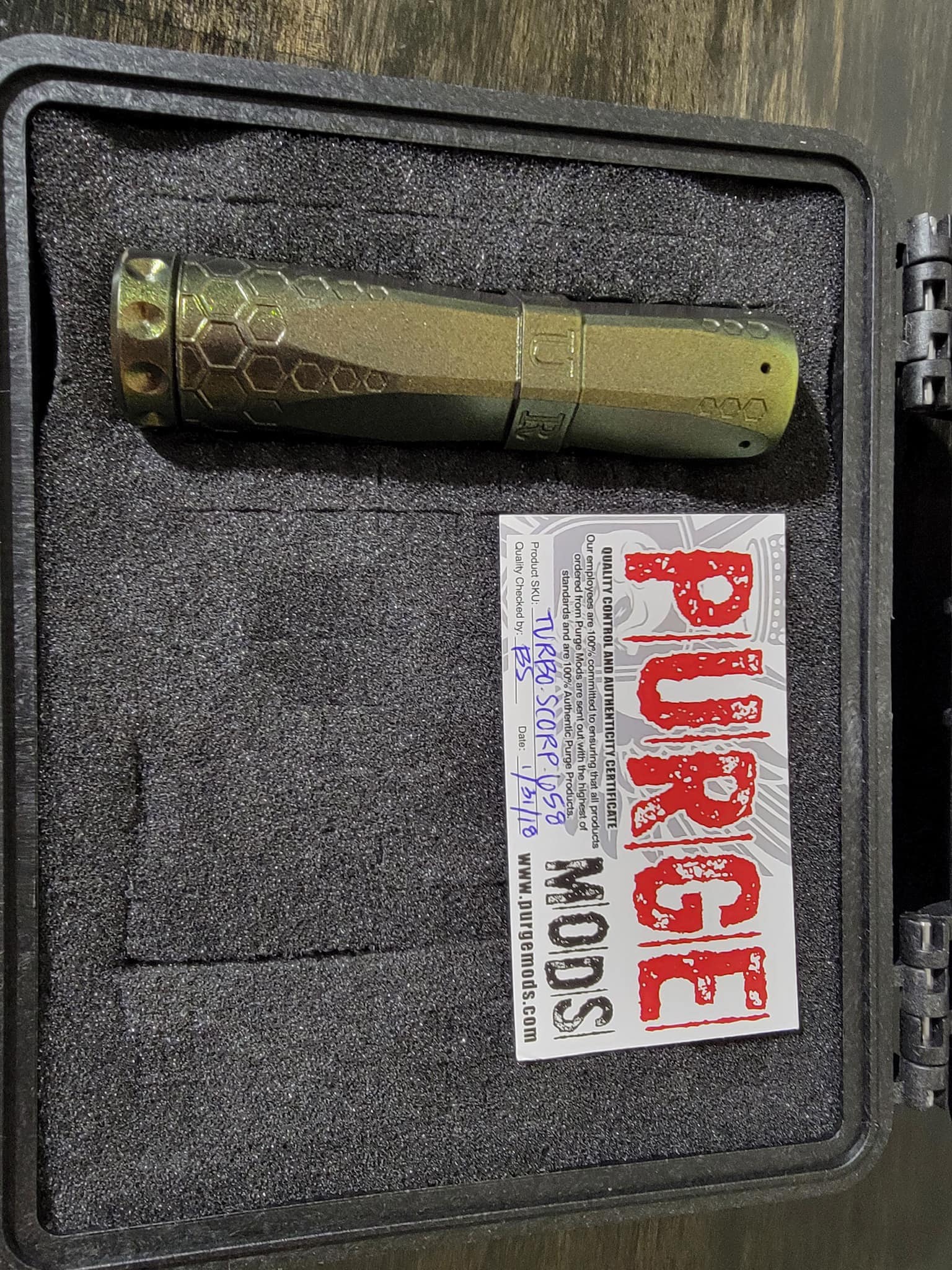 Selling my 3 purge mods. In original hard cases. $140ea. Take all 