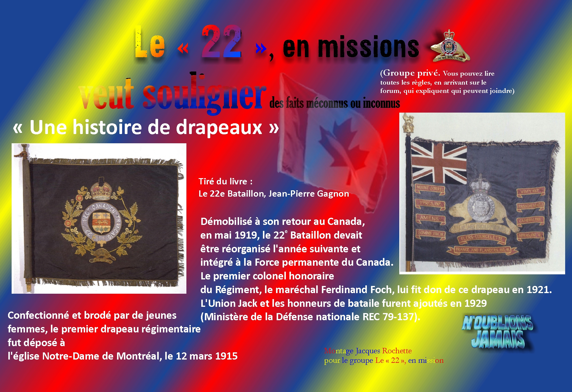 Royal 22ième Régiment (groupe non officiel du Régiment) | Dans le cadre ...