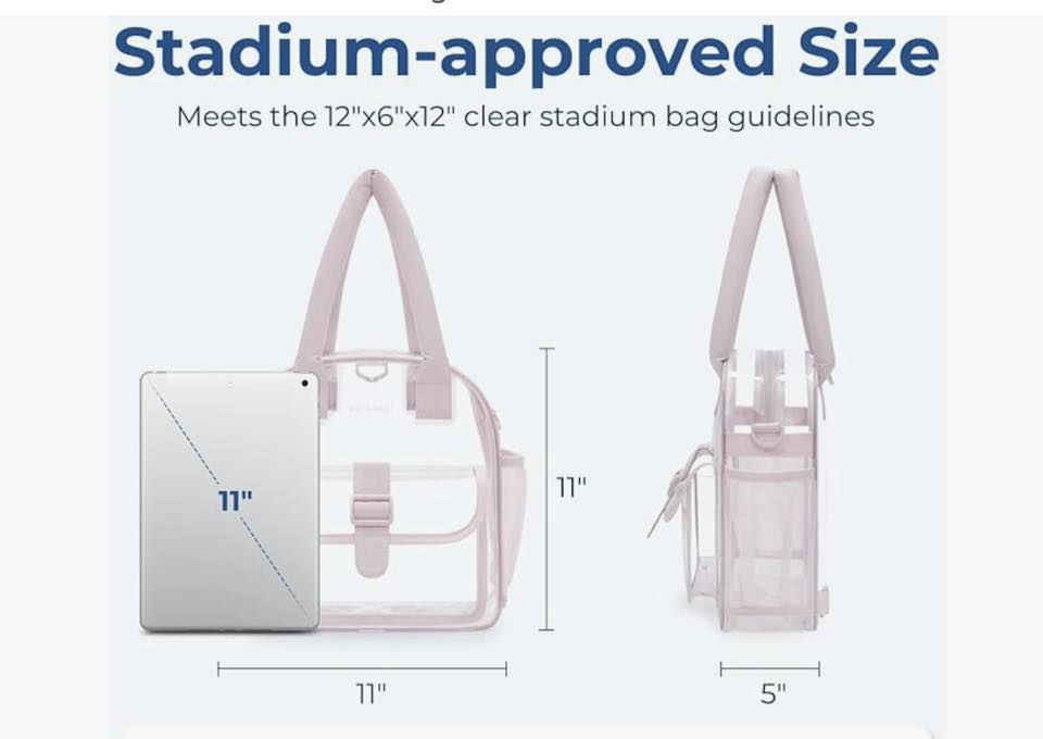 BTS Army Clear Crossbody Bag – Stadium-Approved 10x10 Inch