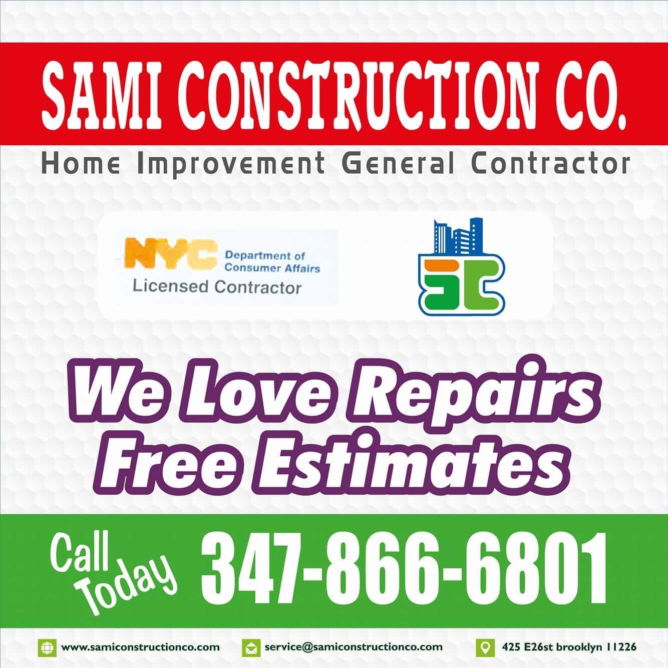 Sami Construction Co. | New York NY