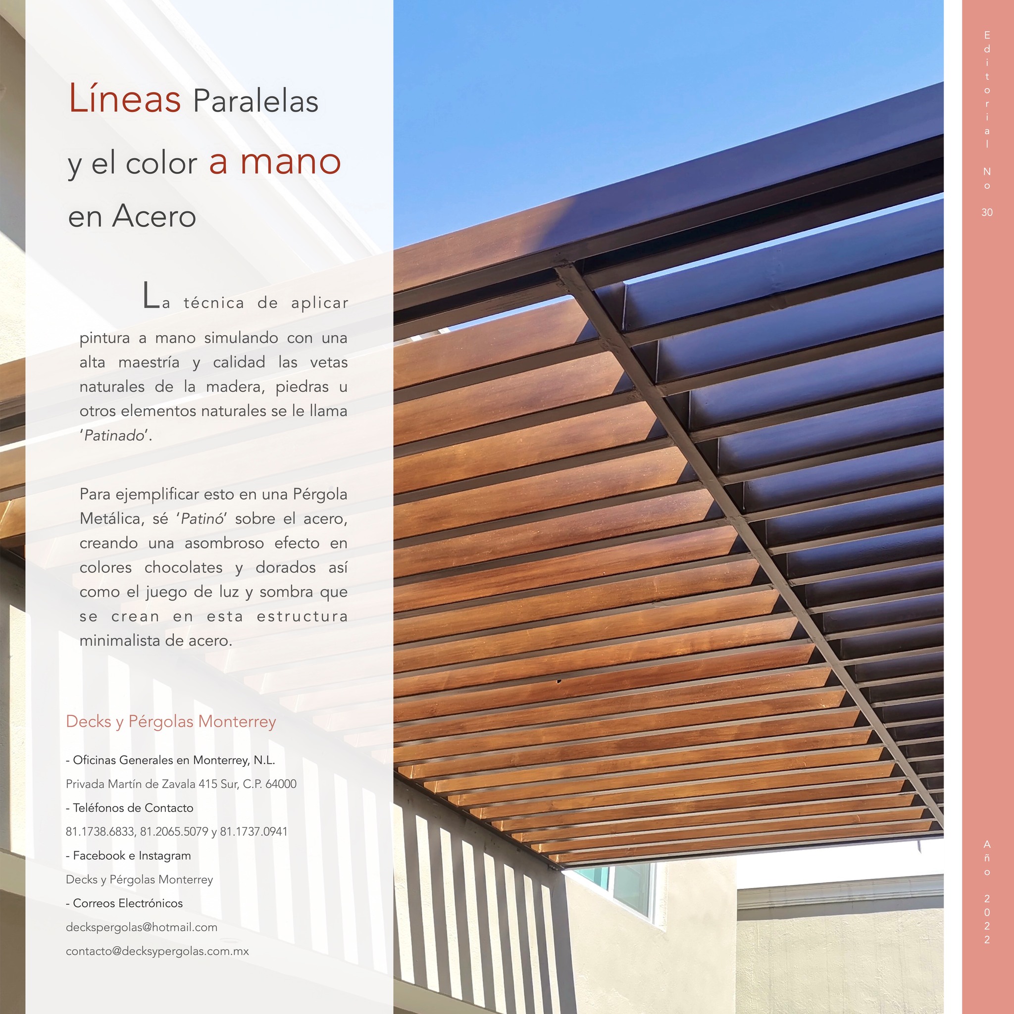 Editorial No. 30,... - Decks y Pérgolas Monterrey en Saltillo | Facebook