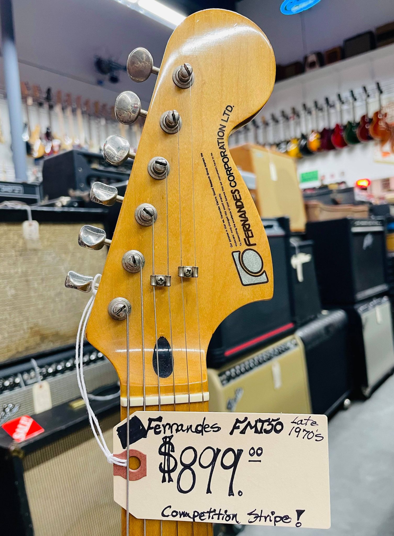 Vintage Fernandes FMT-50 Made in Japan, Stone logo 1978-1981