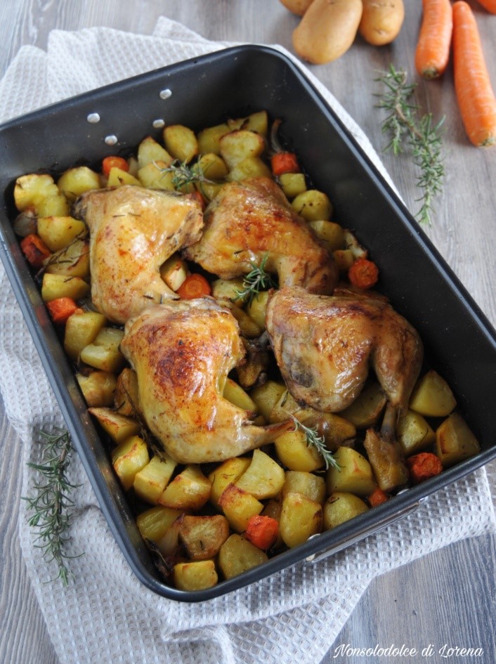 COSCE DI POLLO ARROSTO CON PATATE 🍗... - Il mondo di Rosalba | Facebook