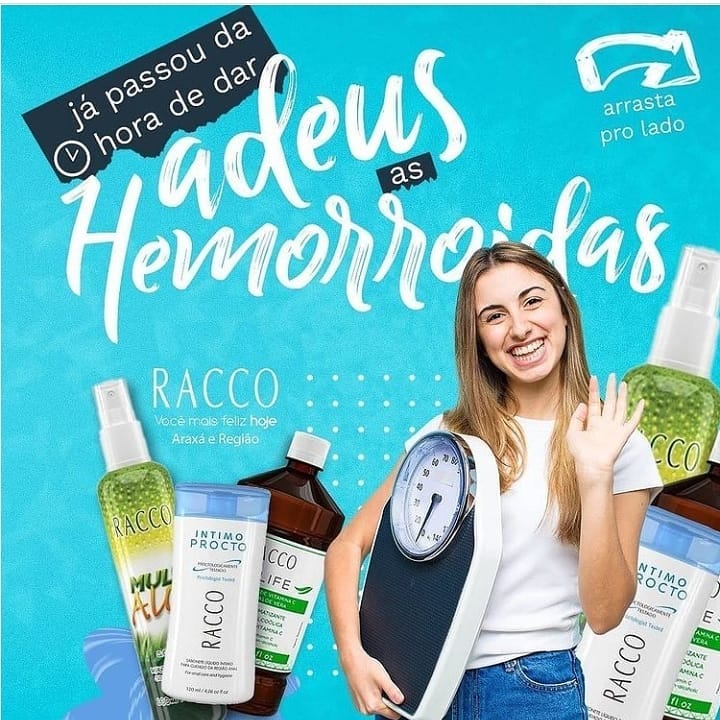 Diga Adeus as Hemorróidas!... - RACCO Cosméticos Blumenau-SC | Facebook