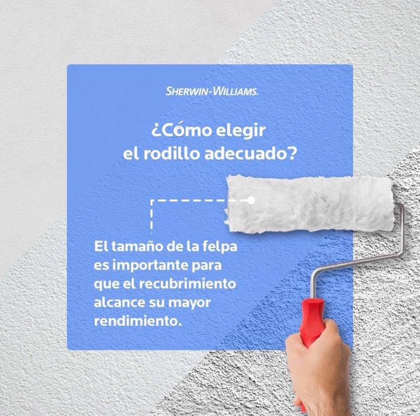 ¿Cómo elegir el rodillo... - Sherwin-Williams México | Facebook