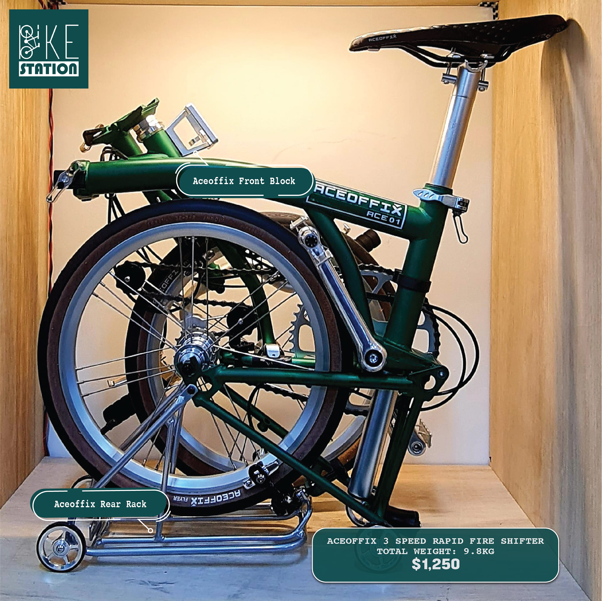 Bike_Station - 🤩ACEOFFIX 3-speed External Gear System🤩 ⭐ 3 speed Rapid ...