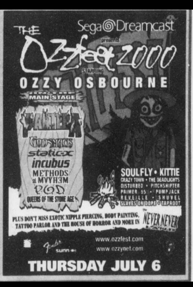 at Ozzfest August 20, 2000