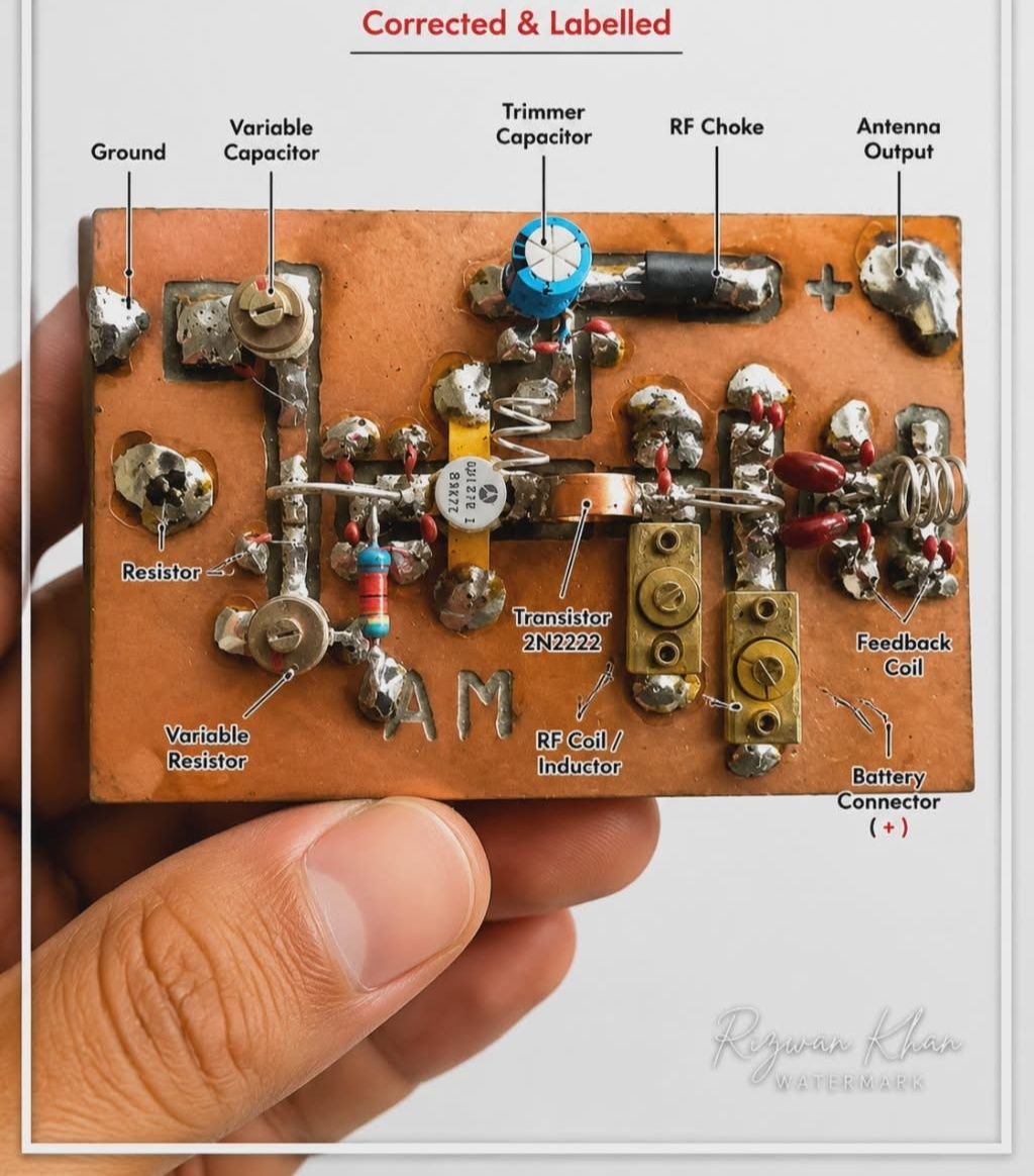 限定セール The circuit uses a copper-clad board as a ground plane, with small