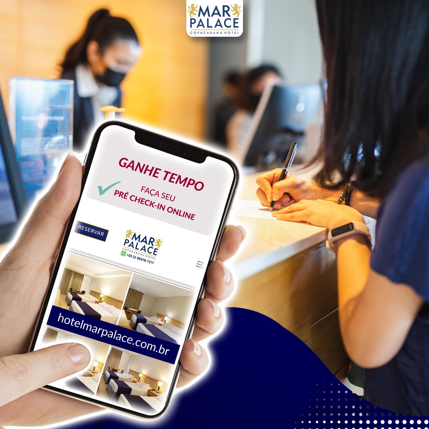 Pré-check-in rápido e prático! ⏱🖊 🖋... - Hotel Mar Palace | Facebook
