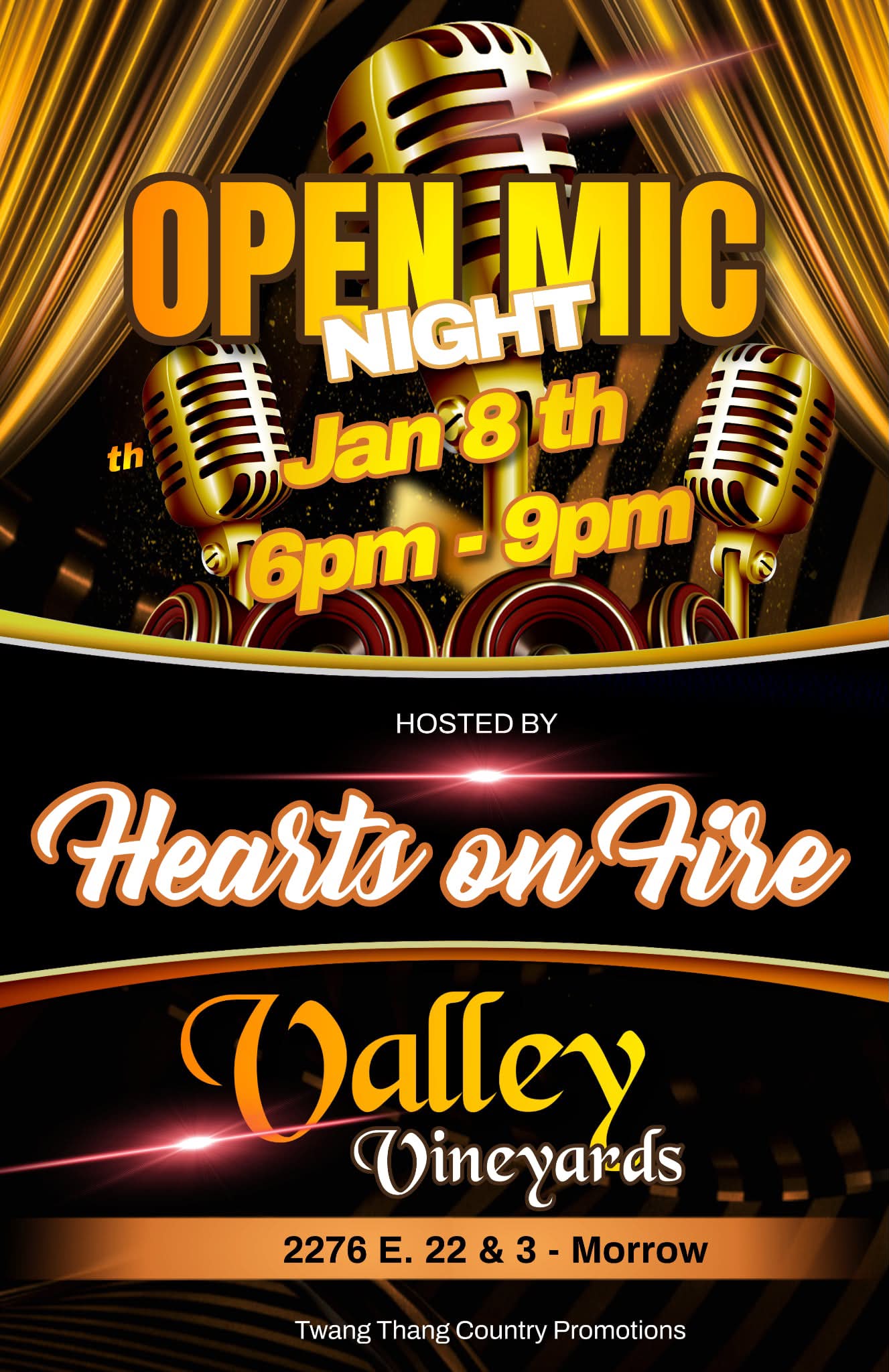 Open Mic Night at Valley Vineyards this Thursday
