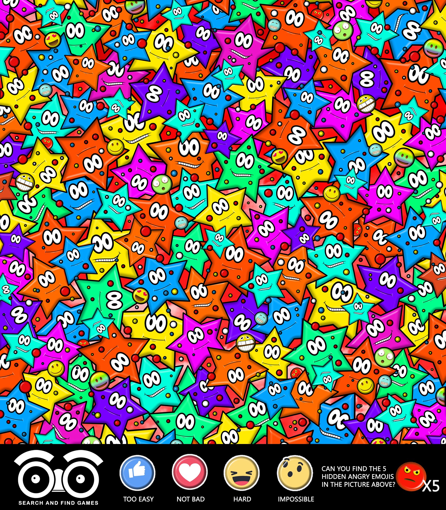 Can you find the 5 hidden angry... - Search and Find Games | Facebook