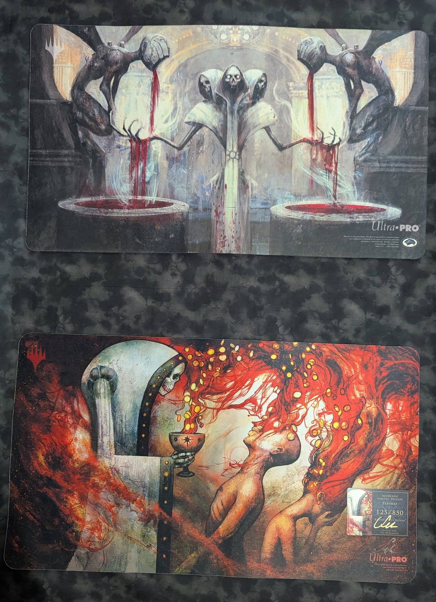 【未使用】MTG　暗黒の儀式　Rebecca guay サインド プレイマット New hand signed borderless art playmat of 'Dark Ritual' by Rebecca