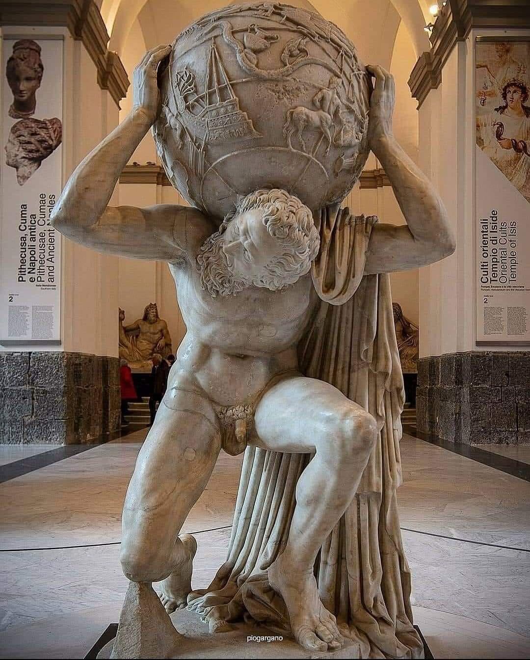 The Farnese Atlas, National Archaeological Museum of Naples. The